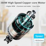 BI-DTOOL Shaved Ice Machine 380W Electric Ice Crusher Triple Blades Ice Crusher Shaver 286lbs/hr Snow Cone Machine 1500 RPM Stainless Steel Ice Shaver Ice Shaving Machine for Home and Commercial