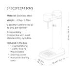 aarke - Carbonator III Premium Carbonator-Sparkling & Seltzer Water Maker-Soda Maker with PET Bottle (Stainless Steel)