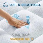 KELTARO Mattress Topper King Size,Viscose Made from Bamboo Extra Thick Mattress Pad 8-21" Deep Pocket Soft Down Alternative Fill Mattress Protector Pillow Top Mattress Cover(78x80 Inches)