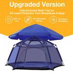 Alvantor Baby Playpen Play Yard 84"x84"x44”Large Kids Tents Pop Up Play Tent Indoor Outdoor Playhouse for Babies Toddlers Children Camping Playground Beach, Navy