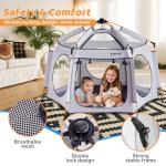 Asweets 4 in 1 Pop Up Playpen Indoor and Outdoor Portable, Lightweight Baby Playpen with Travel Bag,Baby Beach Tent and Play Toddler Play Yard Canopy