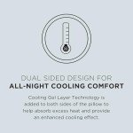 Tempur-Pedic TEMPUR-Cloud Dual Cooling Pillow, Queen, White