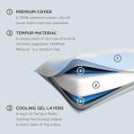 Tempur-Pedic TEMPUR-Cloud Dual Cooling Pillow, Queen, White