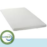 LuxyFluff 2-Inch Gel-Infused Memory Foam Crib Mattress Topper with Ventilated Removable Washable Bamboo Cooling Cover and Corner Straps – 52" x 27" x 2"