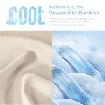 GOKOTTA Split King Sheets Set 5 Pieces, 100% Tanboocel® Rayon Derived from Bamboo Sheets Split King Size, Soft Breathable Sheets, 16" Deep Pocket Sheets with Elastic Corner Straps, Moisture Wicking