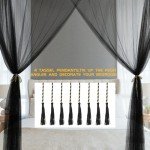 VISATOR Mosquito Net Bed Canopy,4 Corner Post Canopy Bed Curtains with 4 Hanging Hook,30ft Hanging Tether,4 Tassel Hanging Pendants and Storage Bag,Canopy Bed for Full/Queen/King Size