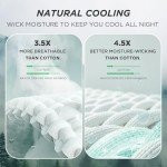 Bedsure Cooling Cotton Waffle Queen Size Blanket - Lightweight Breathable Summer Blanket of Rayon Derived from Bamboo for Hot Sleepers, Luxury Throws for Bed, Couch and Sofa, Ivory, 90x90 Inches