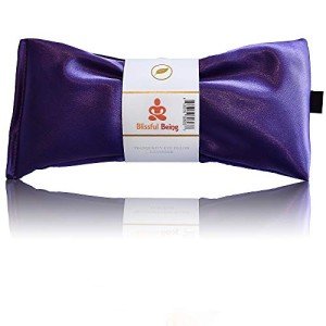 Blissful Being Silk Eye Pillow- Lavender Eye Pillow - Eye Pillows Aromatherapy - Perfect for Meditation and Relaxation (Amethyst)