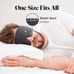 Kitsch Satin Sleep Mask - Eye Mask for Sleep, Softer Than Silk Satin Sleeping Mask Blindfold and Sleep Masks for Women and Men, Eye Care Travel Essentials - Charcoal Black