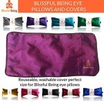 Blissful Being Silk Eye Pillow- Lavender Eye Pillow - Eye Pillows Aromatherapy - Perfect for Meditation and Relaxation (Amethyst)
