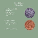 Victoria's Lavender Luxury Aromatherapy Lavender Eye Mask Pillow - Ideal for Hot or Cold Applications, Weighted Eye Compression, Meditation Silk Eye Mask, Made in The USA (Colors May Vary)