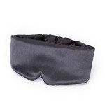 Kitsch Satin Sleep Mask - Eye Mask for Sleep, Softer Than Silk Satin Sleeping Mask Blindfold and Sleep Masks for Women and Men, Eye Care Travel Essentials - Charcoal Black