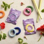 SoulSation 15 Pack Mosquito Repellent Bracelets, DEET-Free for Kids & Adults, Individually Wrapped Bands