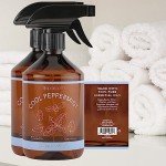 SpaRoom Cool Peppermint Linen Spray 2-Pack – Dual Bottle Essential Oil Mist for Bedding, Fabrics, and Rooms, Minty Refreshment for Sleep and Relaxation – 2 x 16.9 oz