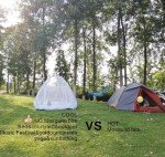 Jsanh Folding Mosquito Net Tent Canopy Curtains for Beds Pop Up King Size Portable Netting with Bottom Baby Adults L80XW72XH62inch