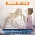 MEKKAPRO Extra-Large King Mosquito Bed Net, Made for King Queen and Twin, Bed Mosquito Netting | Bed Canopy Curtains, White Mosquito Netting