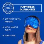 Cooling Eye Mask | Gel Eye Mask For Migraines, Dry Eyes, Puffiness, Dark Circles| Reusable Cold Eye Mask| Eye Ice Pack After Surgery| Bead Ice Face Cold Therapy Compress Sinus |Headaches|Sleep Mask