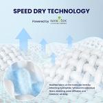 SLEEP ZONE Cooling Mattress Topper, King, White, Machine Washable, Deep Pocket, 120gsm Microfiber, Nanotex Cooling Fabric, 8-21 inch