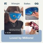 Cooling Eye Mask - Reusable Gel Eye Mask Cold Pack - Our Ice Eye Mask Soothes Puffy Eyes & Dark Circles - Relieve Your Headaches & Sinus Pain with Cold Eye Mask & Eye Gel Mask Therapy - Halos