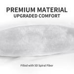 SLEEP ZONE Cooling Mattress Topper, King, White, Machine Washable, Deep Pocket, 120gsm Microfiber, Nanotex Cooling Fabric, 8-21 inch