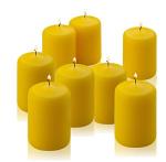Citronella Pillar Candle - Set of 8 Citronella Candles - 3 inch Tall, 2 inch Thick - 18 Hour Burn Time for Indoor/Outdoor Use