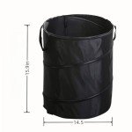 Leinoupt:Collapsible Trash can,Folding Garbage Cans,Pop Up Trash Can,Camper Trash can，for Camping Garbage Can Collapsible,Clothes and Toys Recycle bin(10 Gallons)