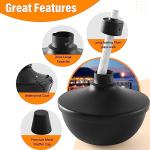 SNOGSWOG 6 Pack Metal Table Top Torches, 22oz Citronella Torches for Outside, Refillable Flame Light Torch, Decorative Tabletop Lantern for Yard, Patio, Deck, Garden, Party, Landscape