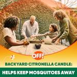 OFF! Backyard Citronella Scented Candle, Ambiance Enhancing Centerpiece, Burns for up to 25 Hours, 8 oz (Pack of 2)
