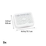 OXO Good Grips GreenSaver Mounted Crisper Drawer Insert with Suction Cups (2 Pack),White