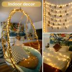 JMEXSUSS 2 Pack Fairy Lights Battery Operated with Remote, Total 400 LED 132ft Battery Powered String Lights, Twinkle Fairy Lights for Bedroom Indoor Outdoor Patio Tree Valentine Decor, Warm White