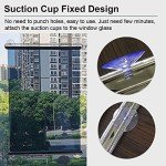 LXLA One-Way Mirror Roller Shade with Suction Cups, Punch-Free Single Way See-Through Clear Sun Blocking Reflective Insulation Curtain, Window (Size : 43×150cm/17×59in)