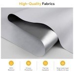 Sunfree Blackout Roller Shades Window Shades Cordless Blackout Window Blinds with Thermal Insulated for Bedroom,Office,46" W x 72" H,White