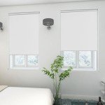 Sunfree Blackout Roller Shades Window Shades Cordless Blackout Window Blinds with Thermal Insulated for Bedroom,Office,46" W x 72" H,White