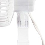 Hurricane Classic 6 Inch Clip Fan, 2 Speed Portable Desk Table Fan with Tilt, White