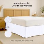 Utopia Bedding Queen Bed Skirt - Soft Quadruple Pleated Ruffle - Easy Fit with 16 Inch Tailored Drop - Hotel Quality, Shrinkage and Fade Resistant (Queen, White)