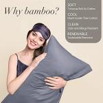 BEDELITE Cooling Pillow Cases for Hot Sleepers & Night Sweats, Rayon Derived from Bamboo, Grey Pillow Cases Queen Size of 2, Breathable and Silky Soft Envelope Pillowcases (20"x30")