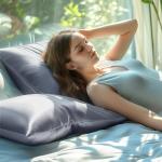 BEDELITE Cooling Pillow Cases for Hot Sleepers & Night Sweats, Rayon Derived from Bamboo, Grey Pillow Cases Queen Size of 2, Breathable and Silky Soft Envelope Pillowcases (20"x30")