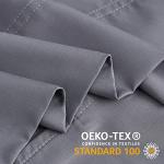 BEDELITE Cooling Pillow Cases for Hot Sleepers & Night Sweats, Rayon Derived from Bamboo, Grey Pillow Cases Queen Size of 2, Breathable and Silky Soft Envelope Pillowcases (20"x30")