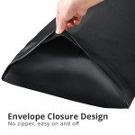 HUXMEYSON Body Pillow with Satin Pillowcase, Cooling Body Pillow for Adults, Removable Cover, Black (20"x54")