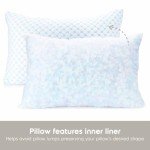 Nestl Cooling Body Pillow for Sleeping 1 Pack, Luxury Shredded Memory Foam Body Pillows, Adjustable Cold Gel Pillows for Hot Sleepers, Supportive Long Pillow for Bed Side Back Stomach Sleepers