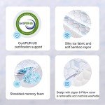 ESHINE Full Body Pillows for Adults - Full Body Pillow for Sleeping/Gel Infused Cooling Pillows/Shredded Memory Foam Pillows, Oeko-TEX/CertiPUR-US Certified, 20x54 Long Pillows…
