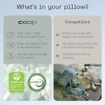 Coop Home Goods Eden Cool Adjustable Pillow, King Size - Adjustable Memory Foam with Gel Infusion - Soft Breathable Lulltra Fabric - Ideal for All Sleepers - Eco-Friendly CertiPUR-US Certified
