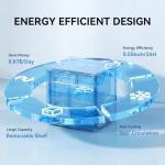 Frestec 1.7 Cu.Ft Mini Fridge with Freezer, Mini Fridge for Bedroom, Small Refrigerator, Dorm Refrigerators with Freezer, Compact Refrigerator for Office, Apartment, Dorm, Bedroom (Grey)