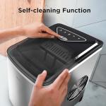 Ice Maker Machine for Countertop, 9 Ice Cubes Ready in 6 Minutes, 26lbs in 24Hrs Portable Ice Maker Machine Self-Cleaning, 2 Sizes of Bullet-Shaped Ice for Home Kitchen Office Bar Party