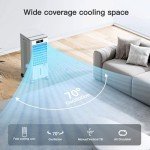 WICOLO Windowless Portable Air Conditioners, Evaporative Air Cooler w/3 Modes & 3 Speeds, 12H Timer for Smart Auto-off, 2-Gal Tank for 20H Cooling,16FT Remote,No Hose Needed,46db Swamp Cooler