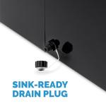 NewAir Counter Top Ice Maker Machine (Black), Compact Automatic Ice Maker, Cubes Ready in 6 Minutes, 28 Pounds in 24 Hours - Perfect for Home/Kitchen/Office/Bar