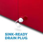 Newair Bullet Ice Machine - 28 lbs/Day Countertop Ice Maker, BPA Free, Portable Ice Maker Machine, 3 Size Ice Cube Maker, Ideal for Home Office, Kitchen or Bar | Red