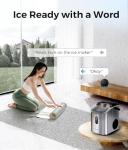 ecozy Smart Nugget Ice Maker Countertop, Portable Pebble Ice Machine with Voice Control, 33lbs/24H Soft Chewable Ice, Self-Cleaning Pellet Ice Maker with APP WiFi for Kitchen Party, Stainless Steel