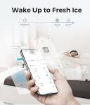 ecozy Smart Nugget Ice Maker Countertop, Portable Pebble Ice Machine with Voice Control, 33lbs/24H Soft Chewable Ice, Self-Cleaning Pellet Ice Maker with APP WiFi for Kitchen Party, Stainless Steel