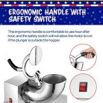 Polar Blast Snow Cone Machine - Acrylic Crushed Ice Maker Grinds Up to 500lbs of Ice Per Hour for Parties, Events, and More by Great Northern Popcorn